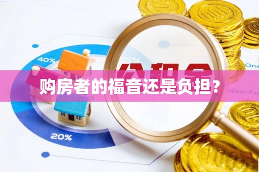 芝罘购房者的福音还是负担？